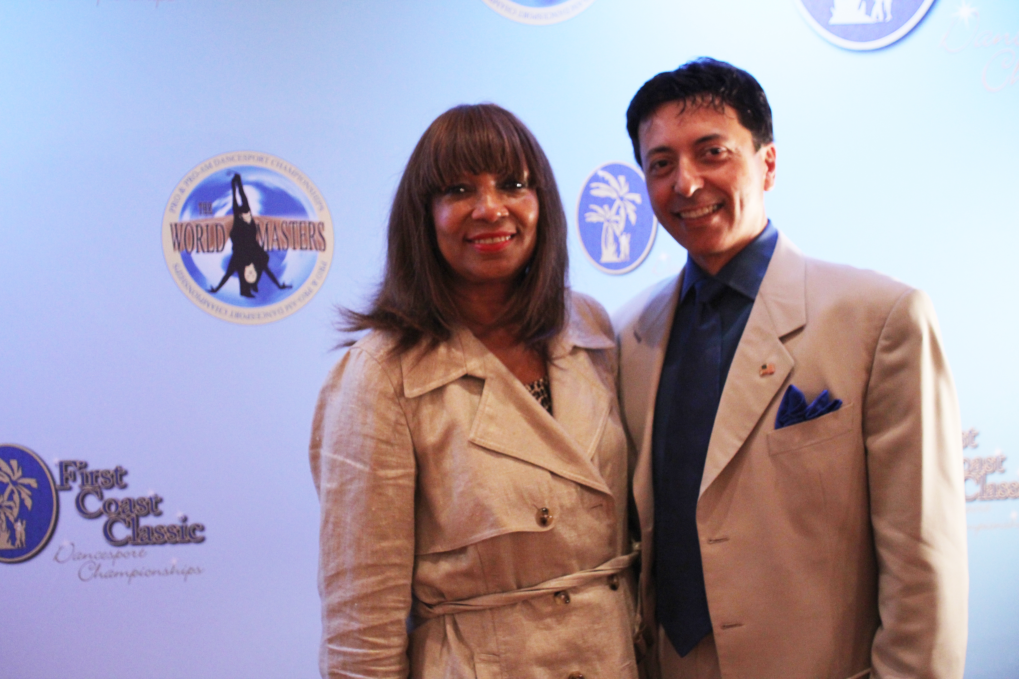 Beryle I. Baker with Sarwat Kaluby, host of First Coast Classic and Ohio Star Ball; Photo by Gift Star Productions